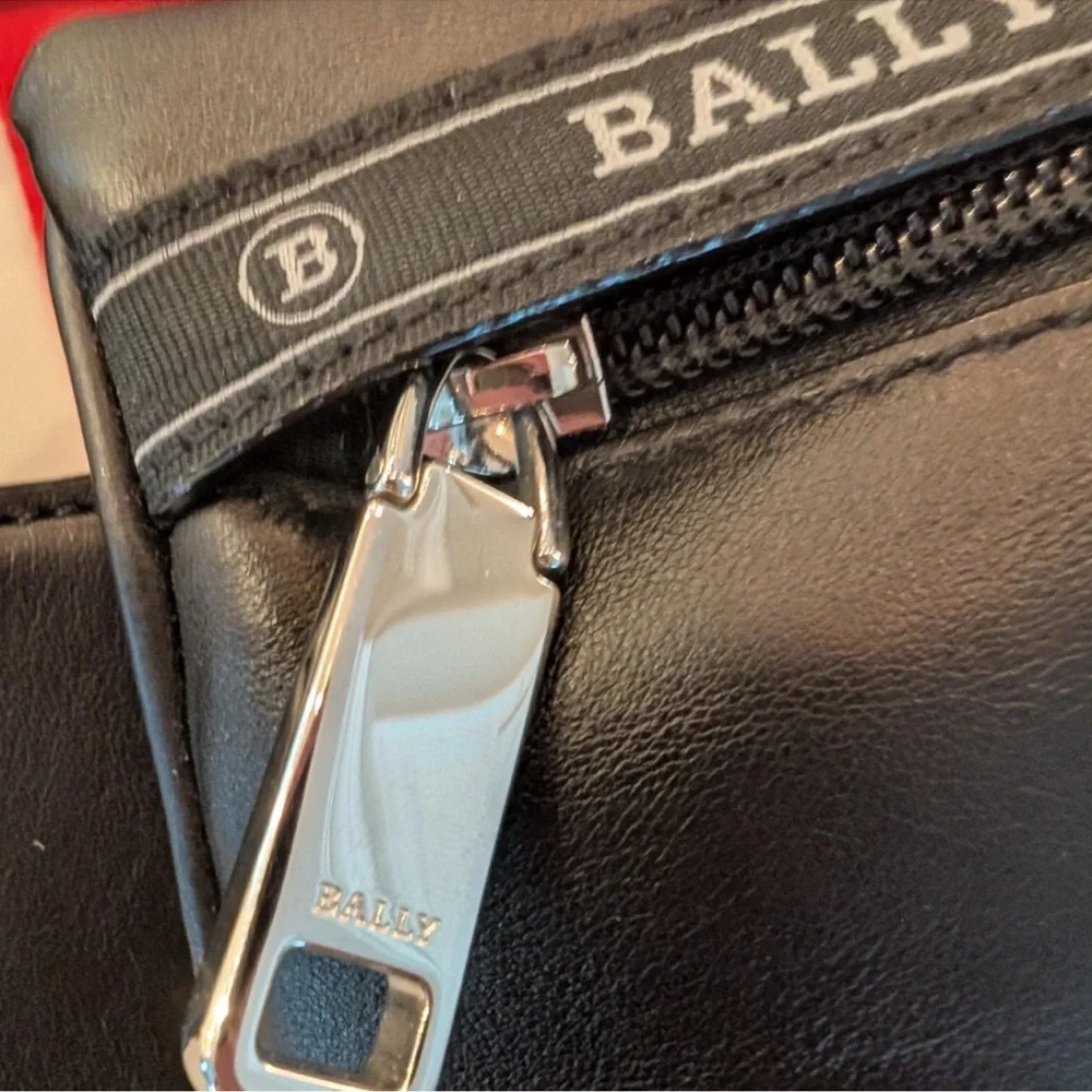 Bally Black and Red Belt Bag with Sporty Stripe Design - Picture 5 of 9